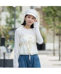 林八百吉商店 un chapeau　リボン付きキャスケット
