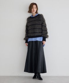 YECCA VECCA レザーライクマーメイドスカート