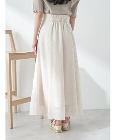 earth music&ecology シアーチェックフレアスカート