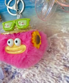 WEGO サマバケ麦わらモンスターぬいぐるみキーホルダー