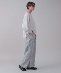 WEGO 【ユニセックス着用ITEM/SMLサイズ展開/ウエスト調整可】バギーデニムパンツ