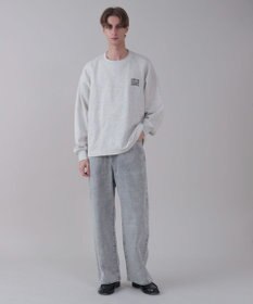 WEGO 【ユニセックス着用ITEM/SMLサイズ展開/ウエスト調整可】バギーデニムパンツ