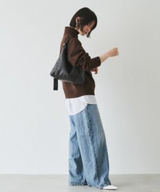 russet レザーホーボーバッグ M(CE-1658)