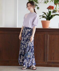 Feroux フラワーモチーフプリント スカート