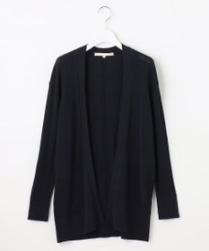 自由区 【洗える】ハイツイストコットンアセテート ニットカーディガン