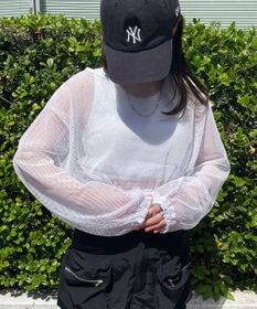 WEGO メッシュサイドドロストトップス