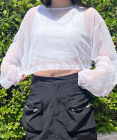 WEGO メッシュサイドドロストトップス