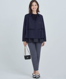 組曲 L 【WEB限定】ベーシックダブルクロス テーパードパンツ