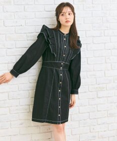 Feroux デニムミディ ワンピース