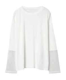 Green Parks 袖チュールドッキングプルオーバー