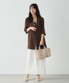 russet ナイロンラフィアデイリーミニトートバッグ(CE-1712)