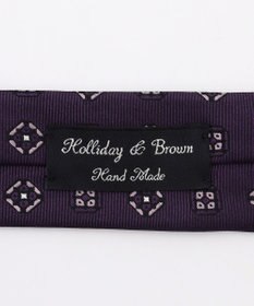 JOSEPH ABBOUD 【日本製・Holliday&Brown】クレストパターンジャカードネクタイ