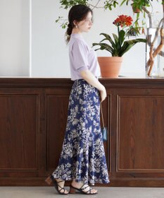 Feroux フラワーモチーフプリント スカート