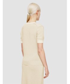 JOSEPH 【洗える】マイクロストライプ　ショートスリーブニット