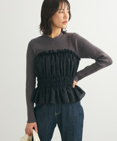 Green Parks ・ｓｗｉｎｇ　ｂｙ　ビスチェレイヤーハイネックニット