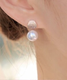 Tiaclasse 【金属アレルギー対応】グリッターパールピアス・イヤリング