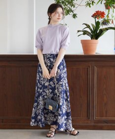 Feroux フラワーモチーフプリント スカート