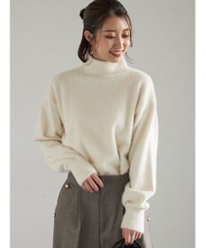 Te chichi 【宮本茉由着用】ハイネックフェザーニット