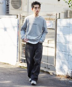 WEGO 【ユニセックス着用ITEM】THEBOYエルボーパッチクルーネックPO