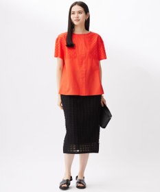 自由区 L 【セットアップ対応・洗える】シアーカットジャカード スカート