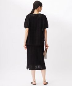 自由区 L 【セットアップ対応・洗える】シアーカットジャカード スカート