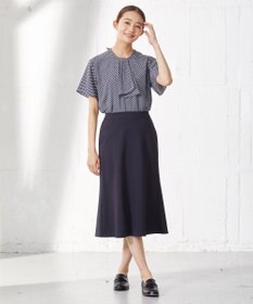 J.PRESS LADIES 【2WAY】幾何プリント ボウタイ カットソー