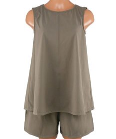 San-ai Resort（三愛水着楽園） 【カップ付きセット水着】タンキニ セット水着　無地【Ungrid（アングリッド）】