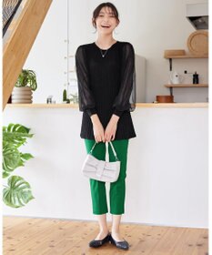 Tiaclasse 【小倉優子さん着用・日本製・洗える】サーラドライ・テーパードパンツ