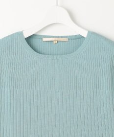 自由区 【XSサイズ～/洗える/セット可】ハイツイストコットンアセテート フレンチスリーブニット