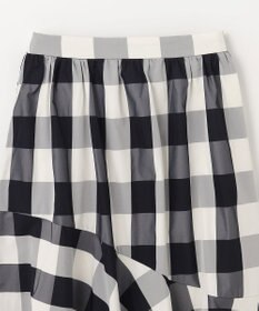 ANY L 【洗濯機可能/ウエストゴム】ビックチェックマーメイドスカート