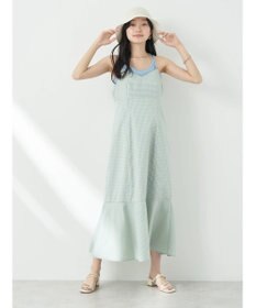 earth music&ecology チェックマーメイドキャミワンピース