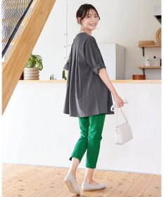 Tiaclasse 【小倉優子さん着用・日本製・洗える】サーラドライ・テーパードパンツ