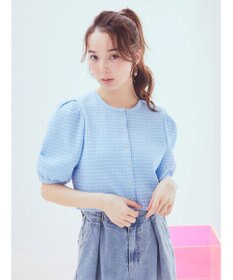 earth music&ecology カットジャガードカーディガン