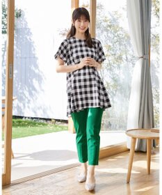 Tiaclasse 【小倉優子さん着用・日本製・洗える】サーラドライ・テーパードパンツ