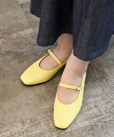 Pointer 日本製 本革ストラップ付きパンプス