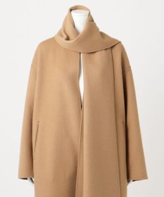 23区 L 【エステータ】ウールリバー ストールデザイン コート