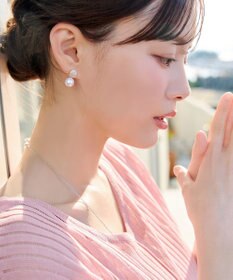 Tiaclasse 【金属アレルギー対応】グリッターパールピアス・イヤリング
