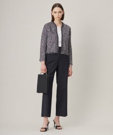 ICB 【ドラマ「続・続・最後から二番目の恋」着用】 デニムライクツィード ニットジャケット