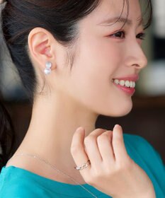 Tiaclasse 【金属アレルギー対応】グリッターパールピアス・イヤリング