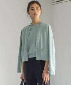 組曲 【WEB限定】ビジューニット ジャケット