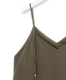 23区 L 【見上愛さん着用/洗える】スエーディーサテン キャミソール ワンピース