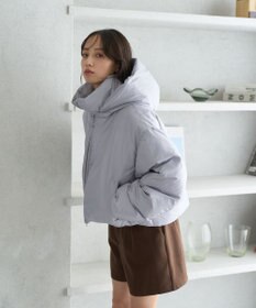 earth music&ecology 2wayパファー ショートブルゾン