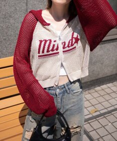 WEGO メッシュラグランニットパーカー