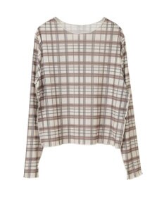 earth music&ecology シアーチェックプルオーバー