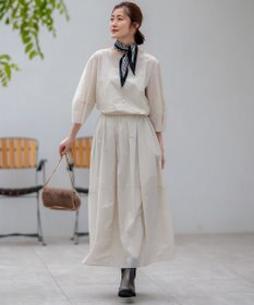 23区 S 【洗える】ナイロンコットンポプリン スカート