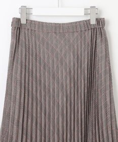 J.PRESS LADIES L 【洗える】テトロンレーヨンビエラ チェック プリーツ スカート