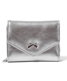 WEGO メタルリボンレターフラップウォレット