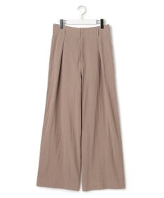 J.PRESS YORK STREET 【WOMEN】コットンワッシャータックワイド パンツ