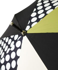 +RING レディース向け プラスリング 長傘 60cm BLK/GRN T1347