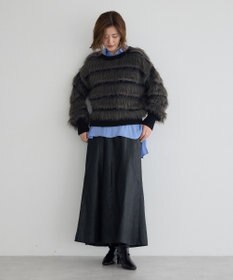 YECCA VECCA レザーライクマーメイドスカート